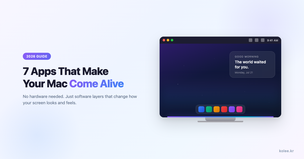 7 Mac Apps That Change How Your Screen Looks in 2026 (No Hardware Needed)